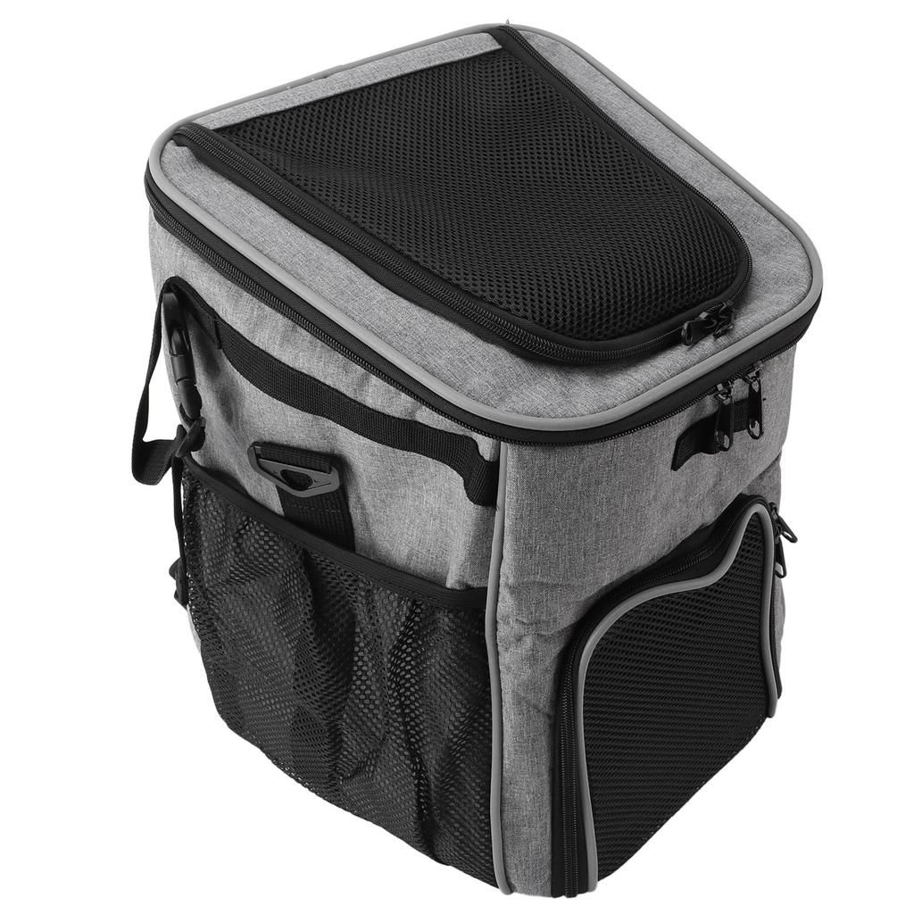 Dog Bike Basket Waterproof Breathable Removable Dog Carrier Backpack for Outdoor Travel