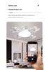 Nordic Smart Ceiling Fan with Silent Operation & Remote, Energy-Saving Eye Protection Light for Bedroom