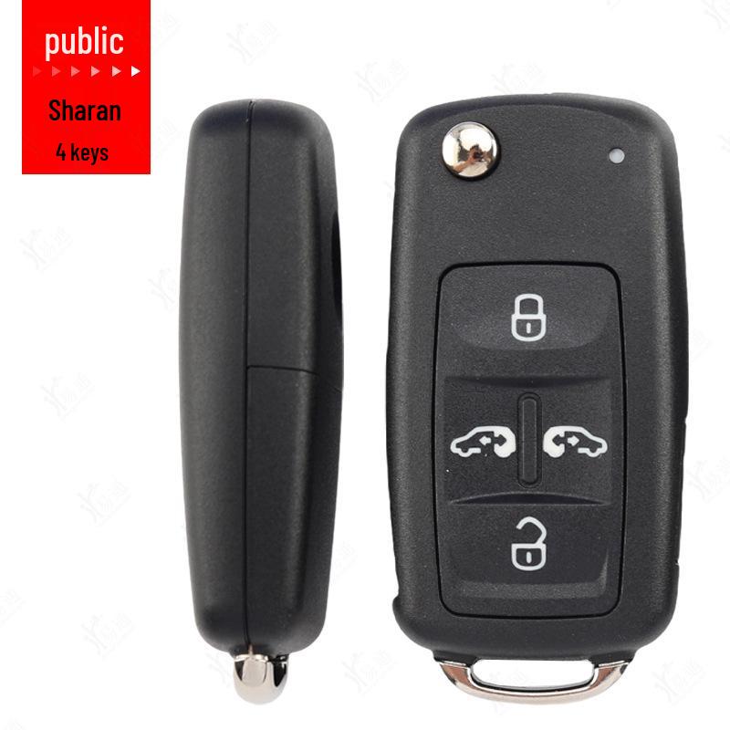 Volkswagen Sharan MQB Folding Key Shell for Caddy Remote Control with Key Blank Replacement.