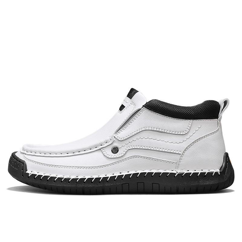 38-48 Herren Retro Freizeitschuhe, Große Größen Handgemachte Echte Leder Freizeitstiefel Knöchelhohe Stiefel