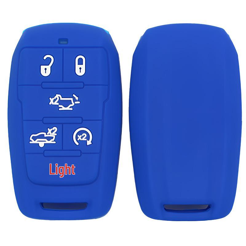 Silicone Key Case for 6-Button Dodge Caliber RM1500 2019-2020 Ram Chrysler