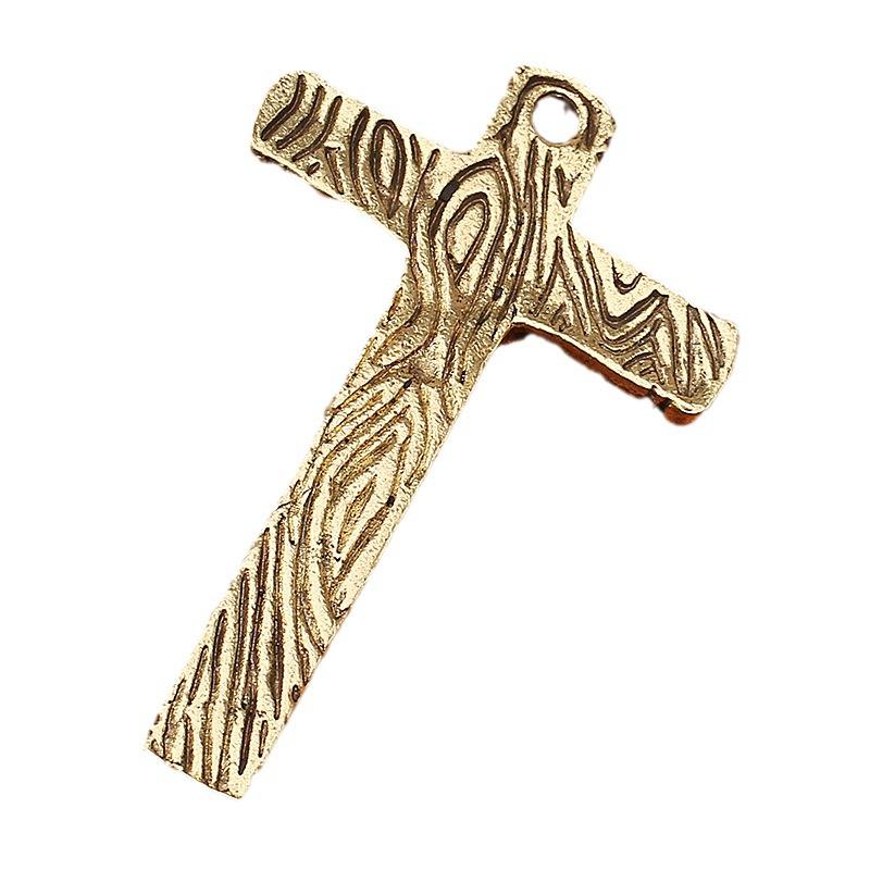 Vintage Brass Car Keyring with Rope Pendant