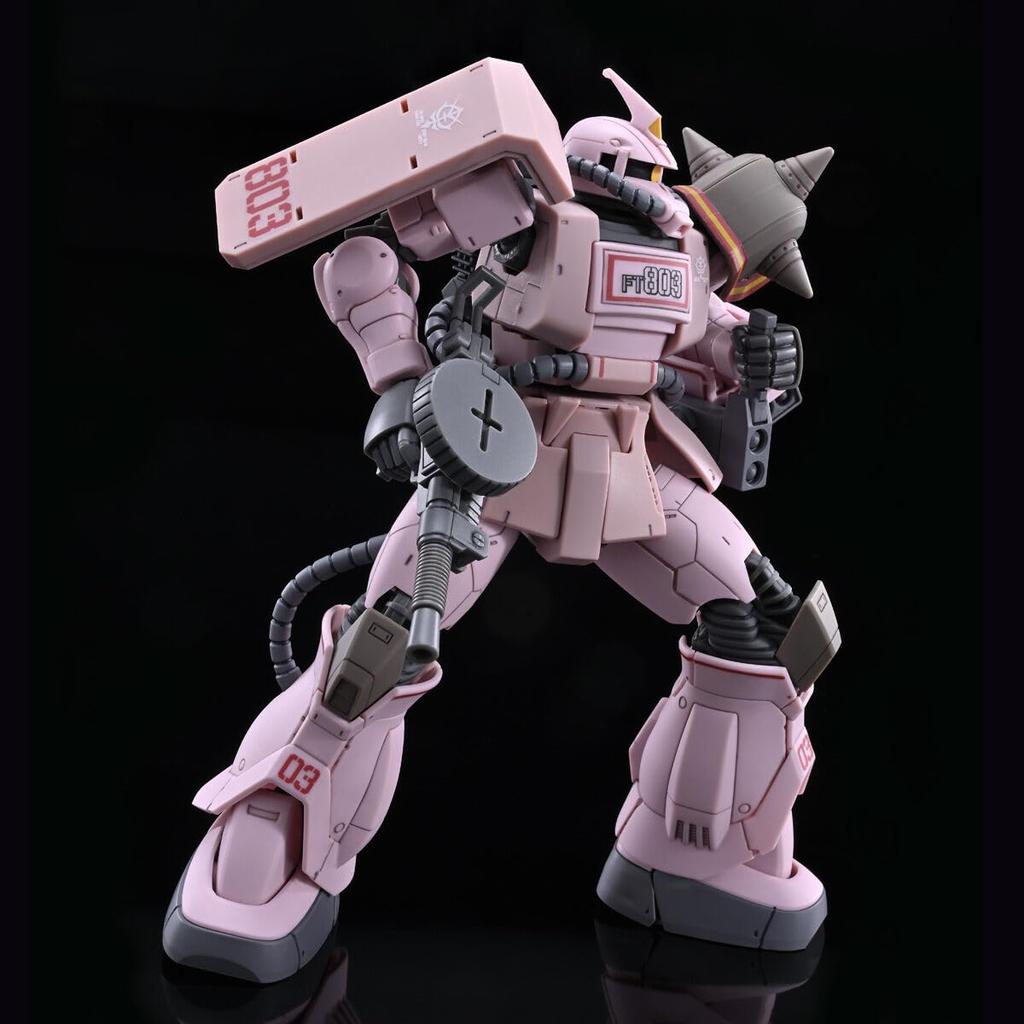 HG Zaku Desert Type Pink Panther Corps Plastic Model 1/144 Color-Coded