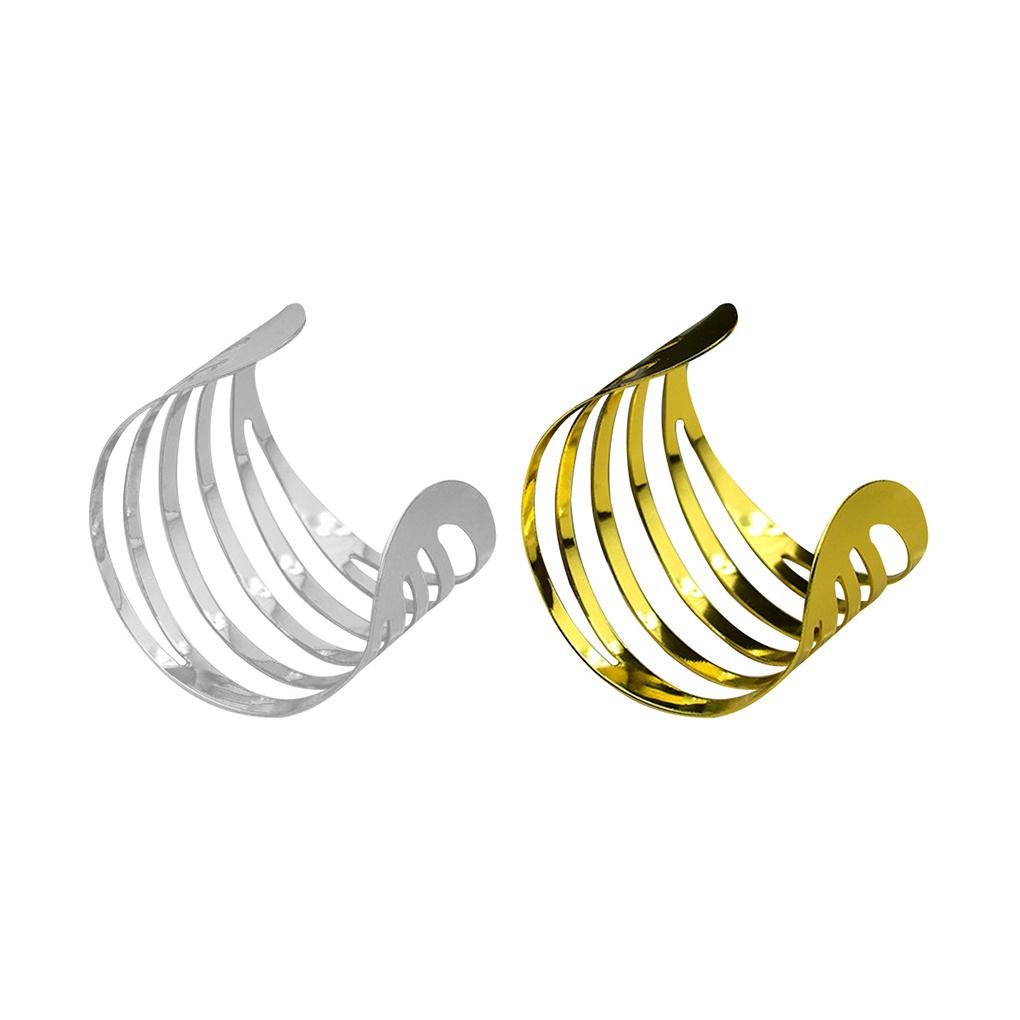 Pack of 12 Wedding Party Napkin Rings Ornament Hollow Out Buckle Crafts Holder for Restaurant Cafe Canteen Silver