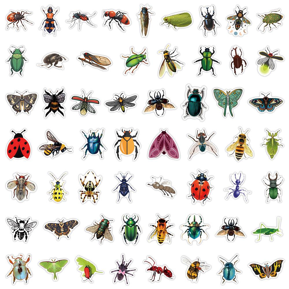 55 New BUG Graffiti Stickers Decorative Skateboard Water Cup Helmet Waterproof Stickers