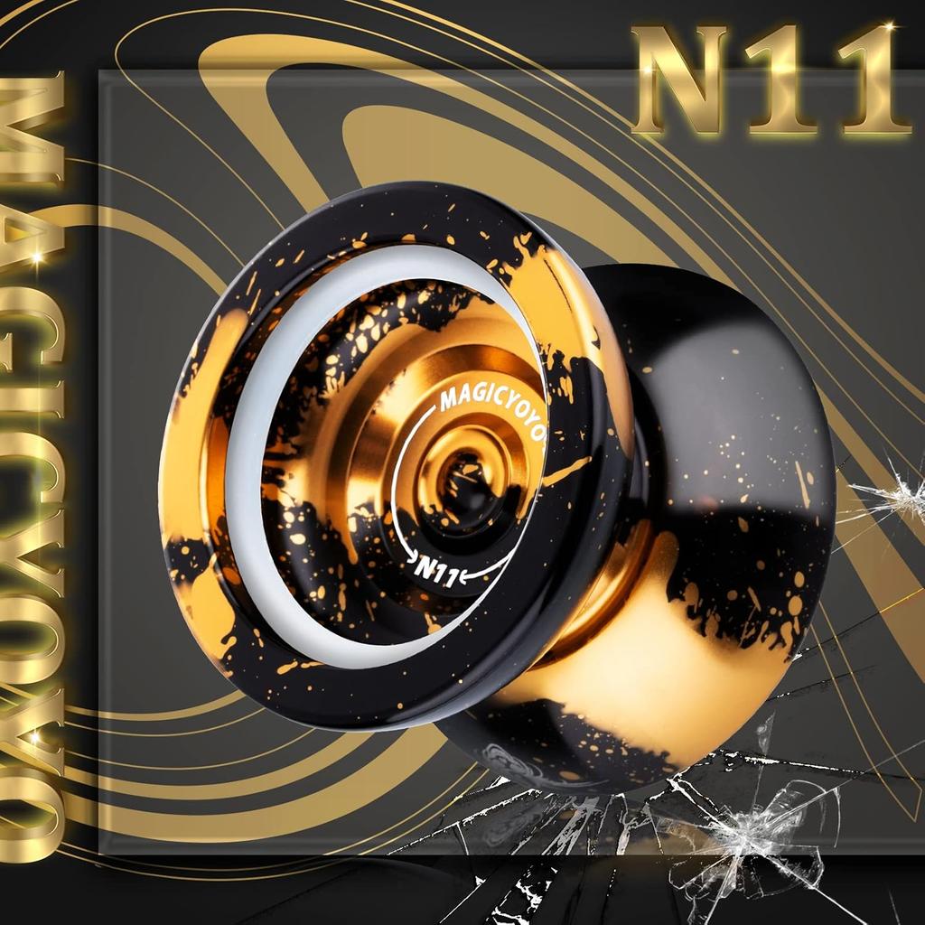 MAGICYOYO Dual Purpose Yoyo N11 - Responsive Yoyo for Kids 8-12 or Above & Unresponsive Yoyo for Advanced with Yoyo Glove + Bag + Unresponsive