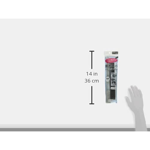 Wise Drain Sponge Brush, Made in Japan, KT-119, Gray