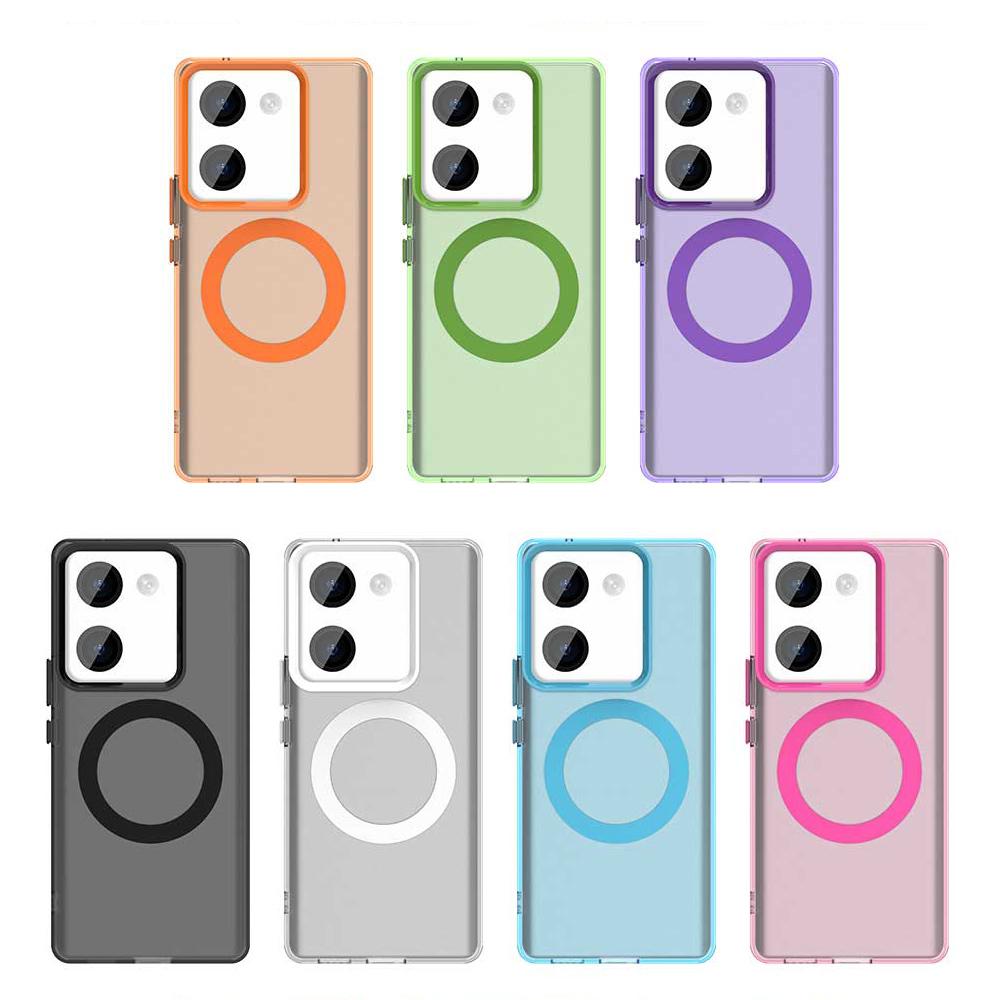 Magsafe Matte Phone Case For Vivo Y200 Pro 5G Magnetic Wireless Charging For Vivo Y200 Pro Shockproof Cover