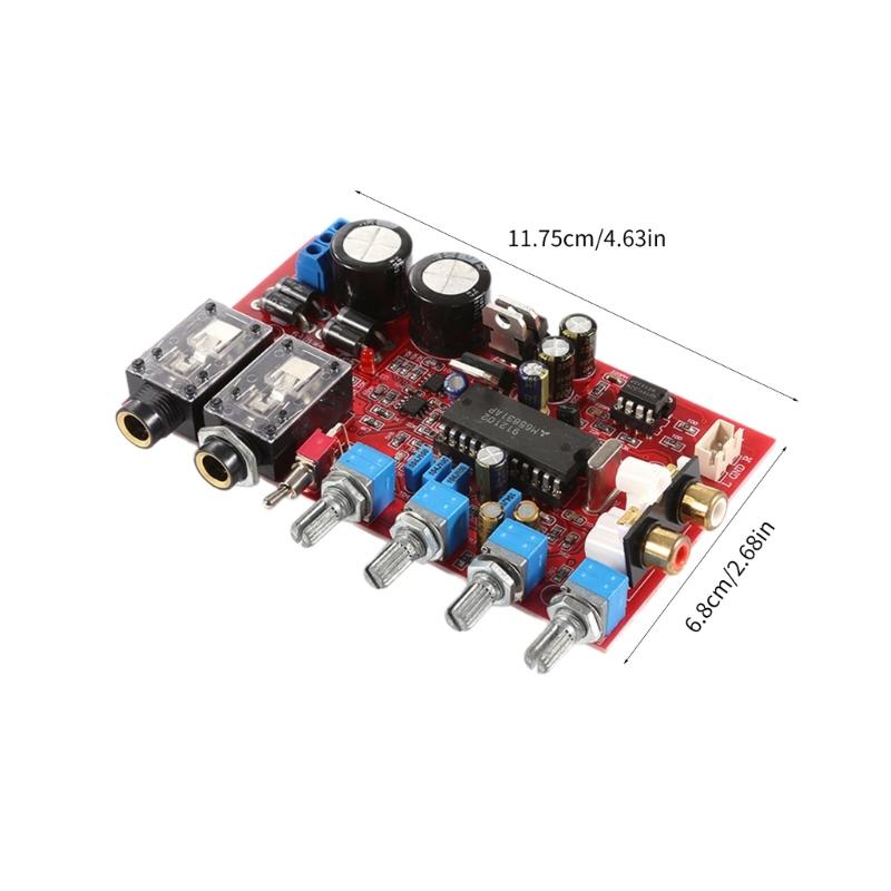 NE5532 Preamplifier Tone Board HiFiStereoAmplifier Volumes  Control 4Channels Amplifiers  Treble Bass Volumes