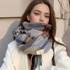 New Winter Plaid Scarf For Women Cashmere Warm Pashmina Female Thick Soft Bufanda Tassel Shawl Long Couple Scarves