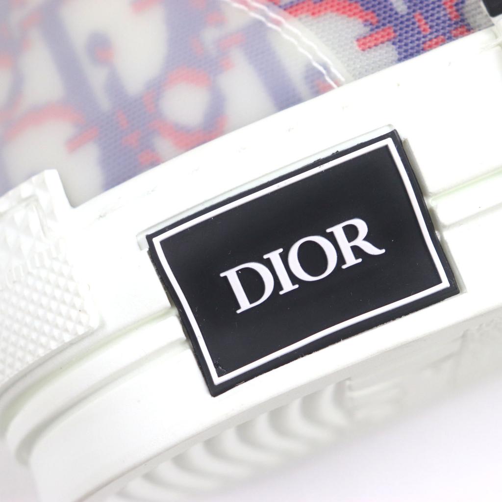 Nienaganne sneakersy DIOR High cut B23 Of League białe granatowe czerwone płócienne męskie 40 Używane