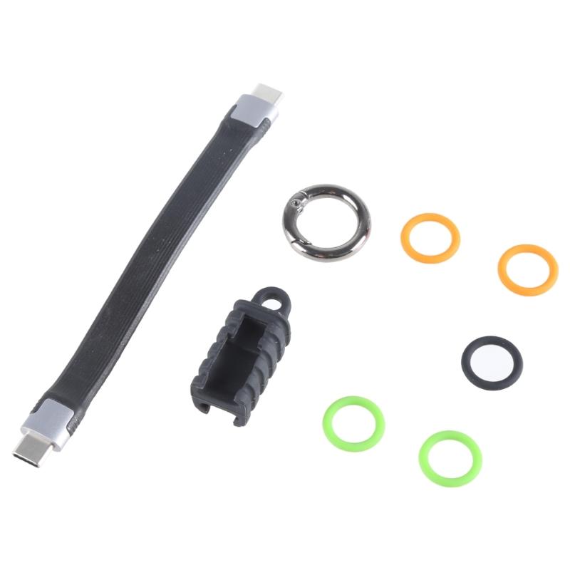 USB C to USB C Charging Cord Data Sync Cable with Portable Keychain Holder Designing Support PD240W Quick Charging 1