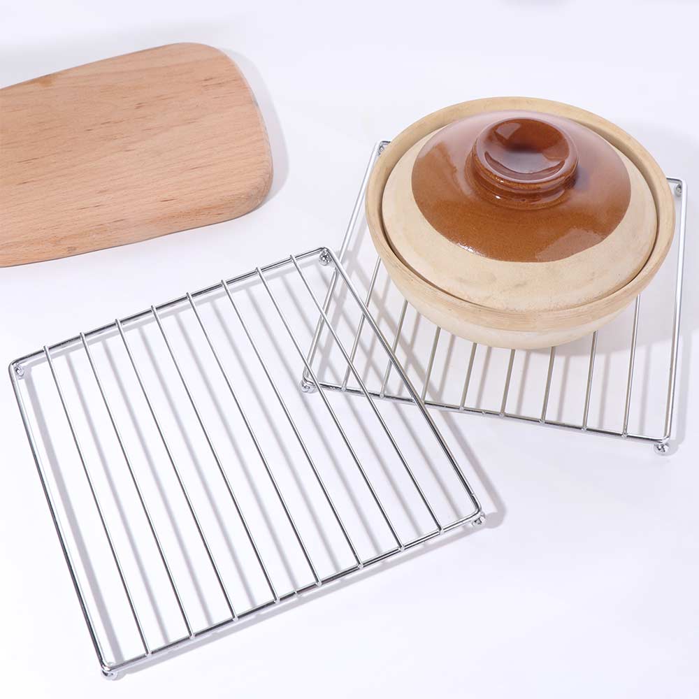2pcs Anti-Scald Pot Support Rack Square Kitchen Tools Placemat Pot Mat Holder  Kitchen Gadgets