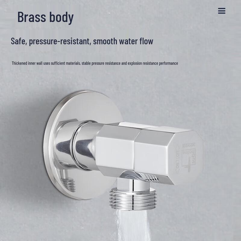 Submarine Brass Angle Stop Valve
