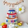 Little Bear First Birthday Party Decorations: Balloons, Cartoon Numbers & Photo Booth Props