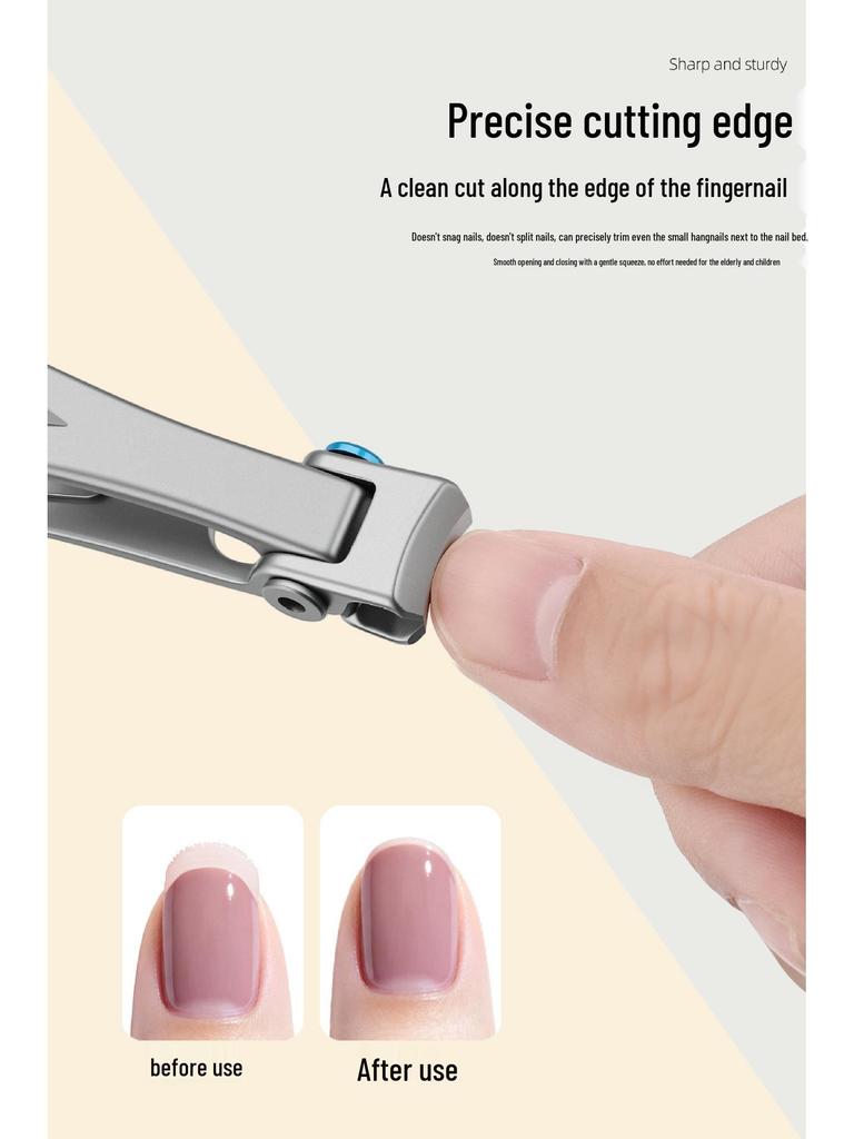 Large Opening Nail Clippers with Auxiliary Magnifying Glass for Elderly & Hard Nail Grooves