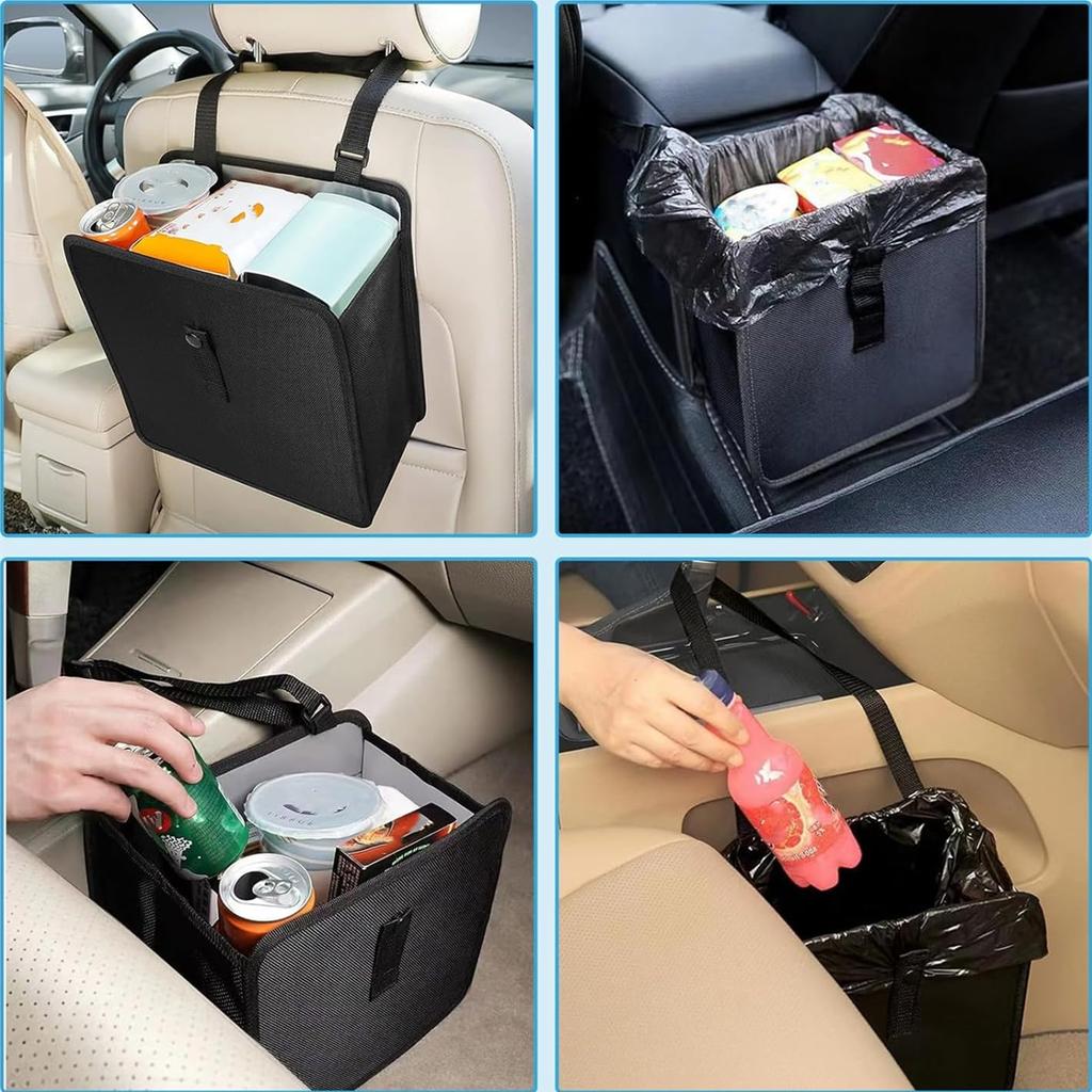 Car Trash Car Storage Foldable Trash Back Seat Storage Large Easy Car Trash Small Item Car Accessories [SYZHXHKL] Can, Case, Can, Hanging, Waterproof,
