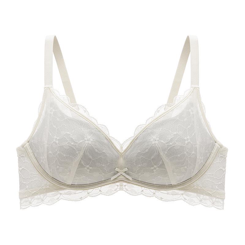 Romantischer Push-Up-BH aus französischer Spitze: Bequemes, Anti-Hänge-, Drahtloses Design für Teenager
