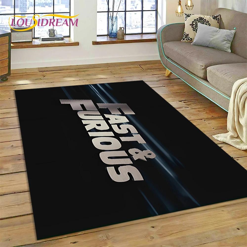 Fast & Furious X 10 Vin Diesel Movie Carpet Rug for Bedroom Living Room Home Sofa Decoration,Children Game Large Decor Floor Mat