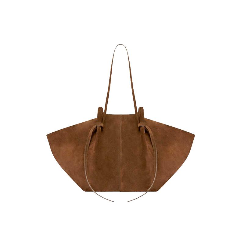 Womens Suede Leather Crossbody Handbag: Autumn/Winter Large Capacity Shoulder Bag with Wings