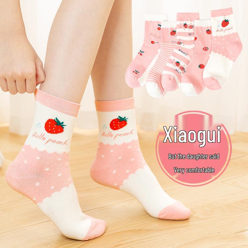 Children's Cartoon Mid-Calf Socks - Multiple Styles, For Boys, Girls, and Babies, Perfect for Autumn/Winter Sports and Students