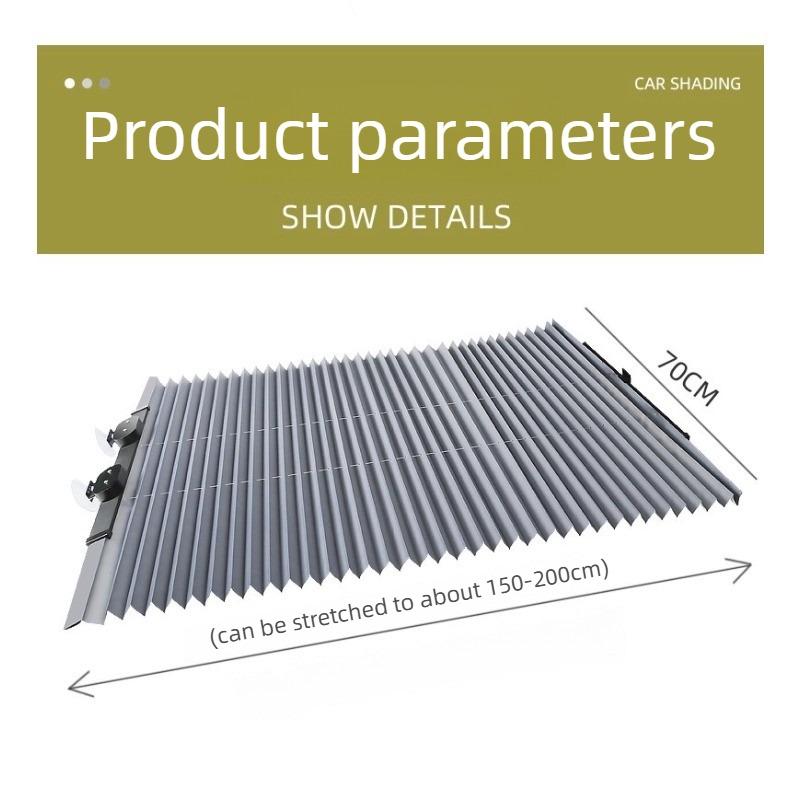 Portable Car Sunshade, Automatic Retractable Heat-insulating and UV-protective Sunshade Panel, Automotive Supplies