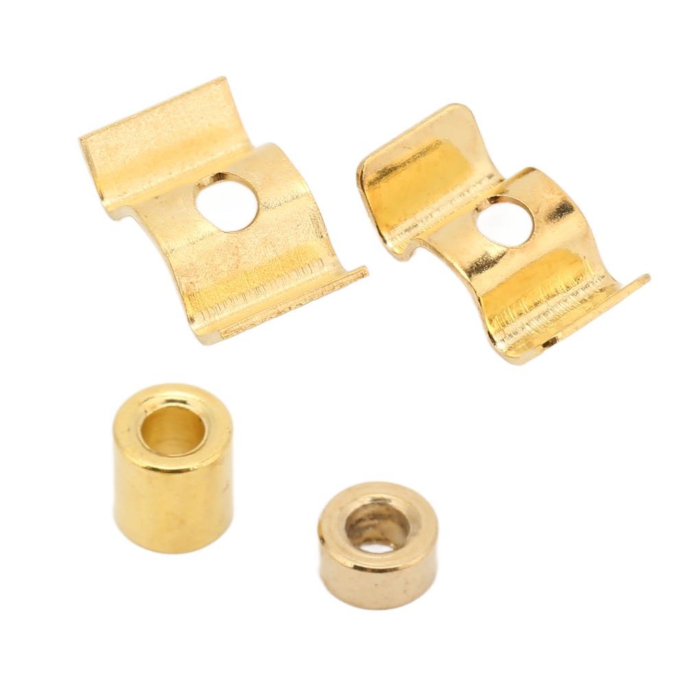 10Sets With Mounting Screws String Retainer Guide Gold Color String Retainer Set For Guitar