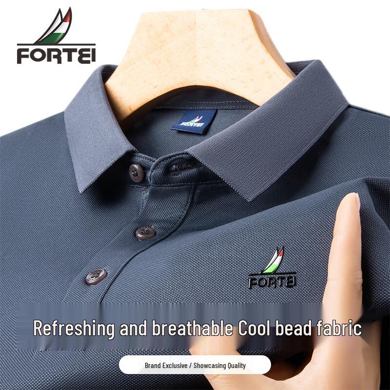 Futing Men s Cool Piqué Breathable Polo Shirt L 50