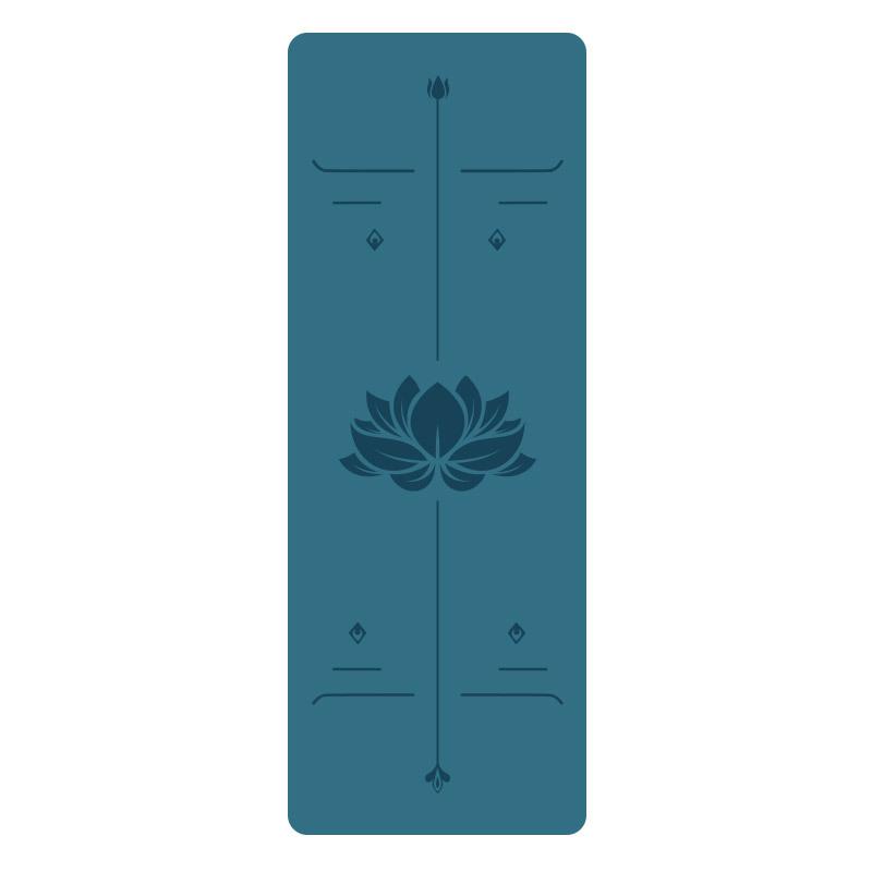5Mm Natural Rubber PU Yoga Mat Thickened Non-slip Professional Position Line Yoga Mat