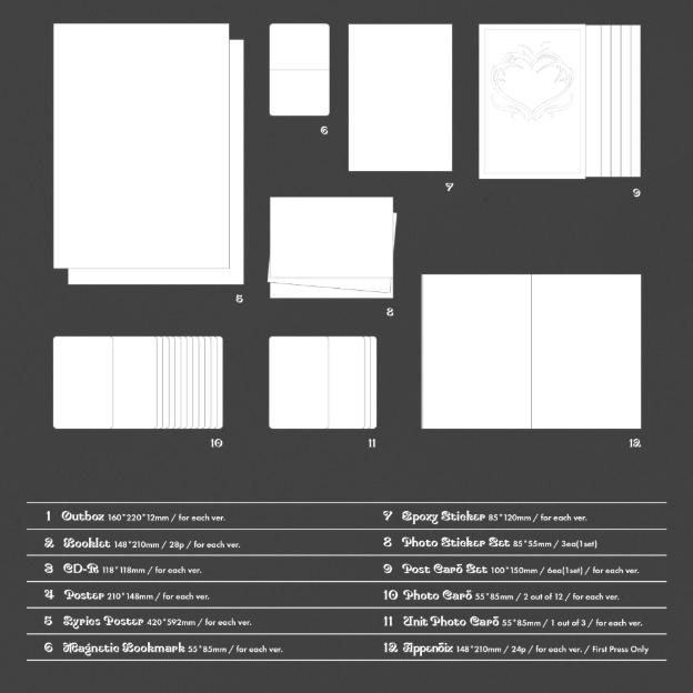 Pre-order NMIXX 1st Full Album Blue Valentine Standard Ver. & SHOP POB
