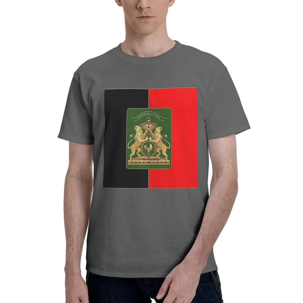 Haitian Independence Flag Men TShirt Oversized T Shirts Mens Round Neck Cotton Tees Short Summer Male