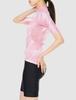 Lion De Capelmuur Gazelle 3 Oblique Short Sleeve Cycling Jersey with Raw Size 34 Women's Cuffs, Pink,