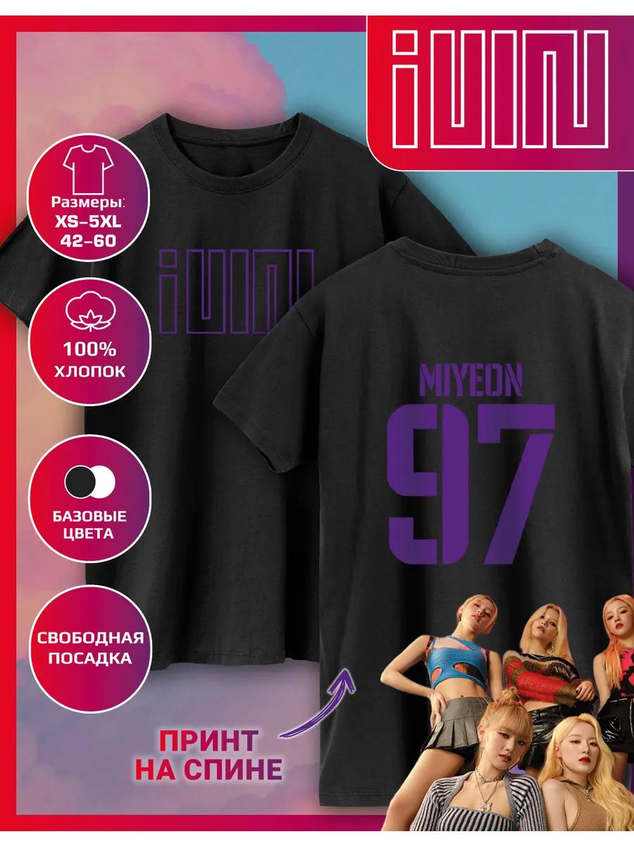 Straight T-shirt with G-idle Miyeon Print XL