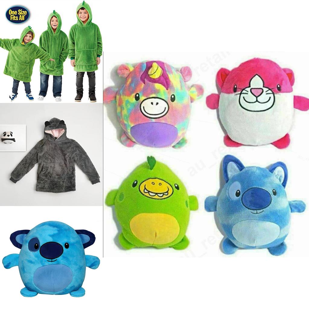 Kids Super Soft Plush Winter Fleece Warm Hooded Giant Sweatshirt Blanket