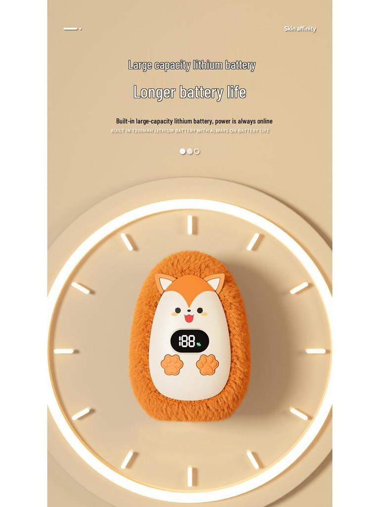 2024 USB Rechargeable Mini Plush Pet Hand Warmer
