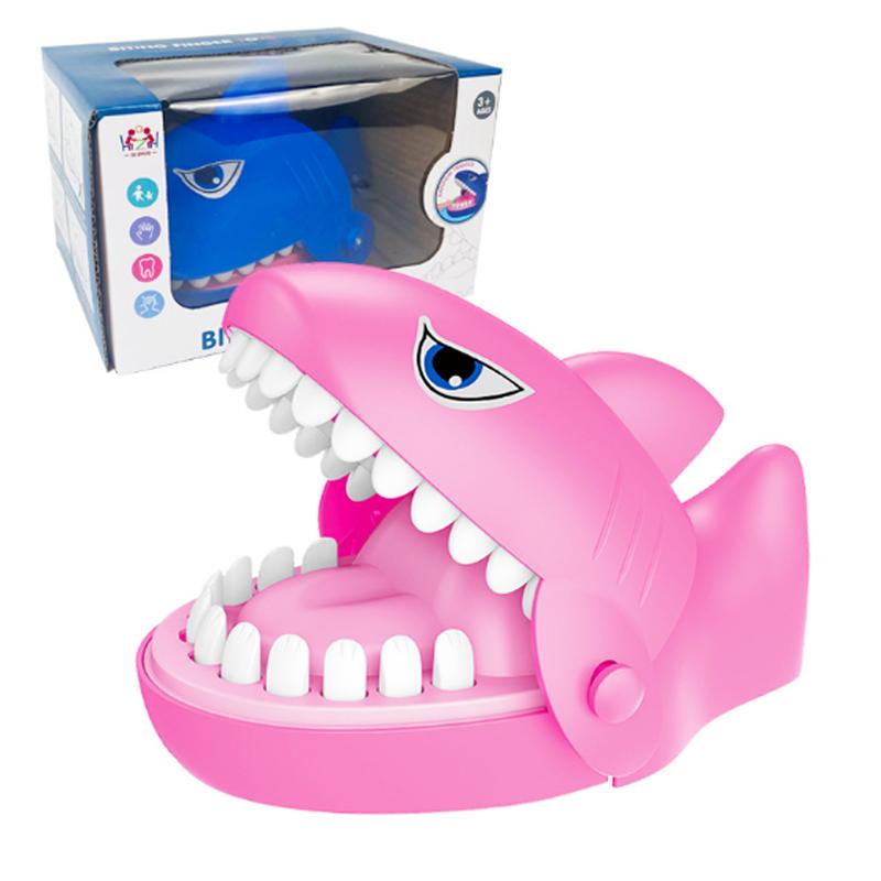 

Игрушка Динозавр Собака Акула Мышь Кусающая Палец Каверзная Семейная Игра Вечеринка по Случаю Дня Рождения Pink Shark