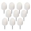 10pcs 0.6in Wool Grinding Head Portable Polishing Buffing Tools for Jewelry Jades Metal Glass