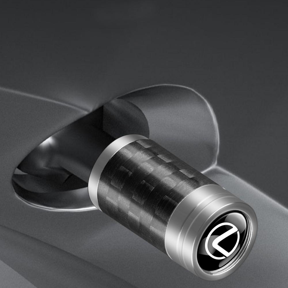 Car Accessories 4Pcs Metal Alloy Wheel Tire Valve Caps Stem Case For Lexus IS250 Ct200h LS430 LX570 NX300h IS300h RX330 ES300h
