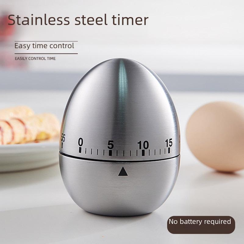 Egg-Shaped Kitchen Timer, 60-Minute Mechanical Timer for Cooking, Baking, and Study Sessions