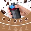 Hand-Crank Ceramic Coffee Grinder with Glass Bean Hopper