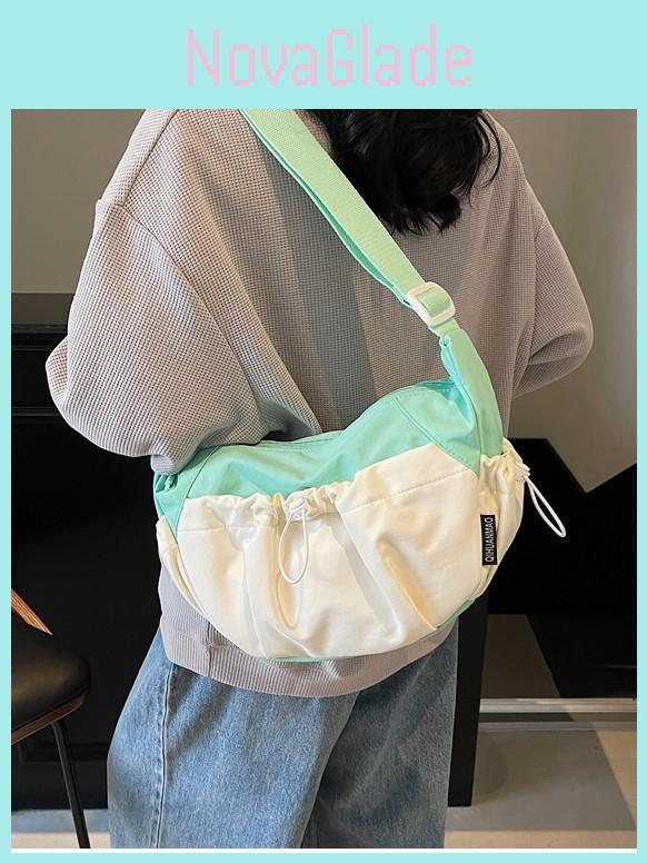 Urban Style Soft Fabric Cloud Bag With Large Capacity For Commuting Women
