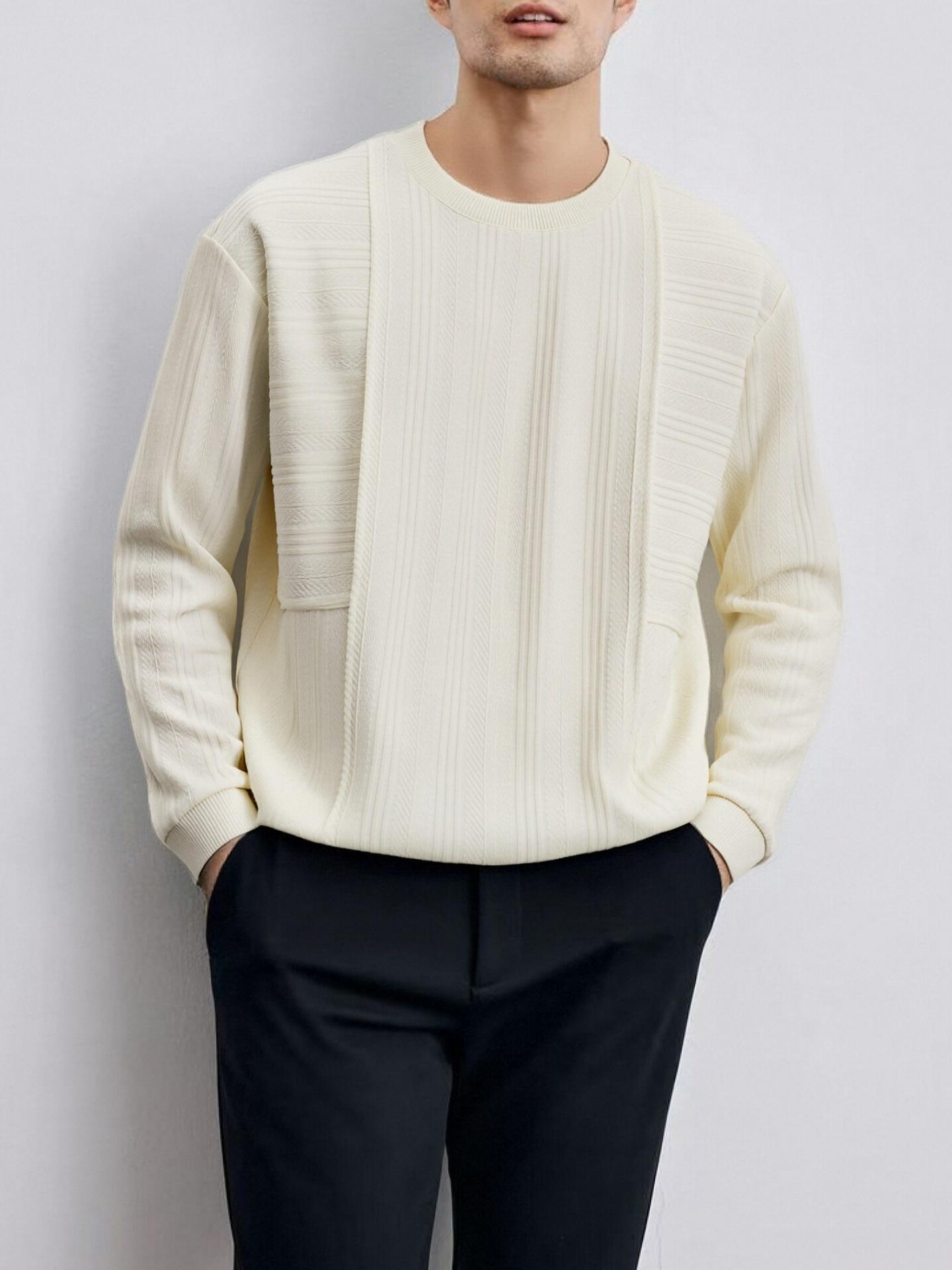 Men s Customized Loose Casual Luxury Hoodies - Old Money Style, Long Sleeve, Warm Base Layer, Fall/Winter Fashion. XL (140-150 Jin)