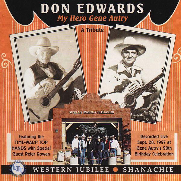 

CD DON EDWARDS - My Hero Gene Autry 6032 Shanachie 1998 US Country Used