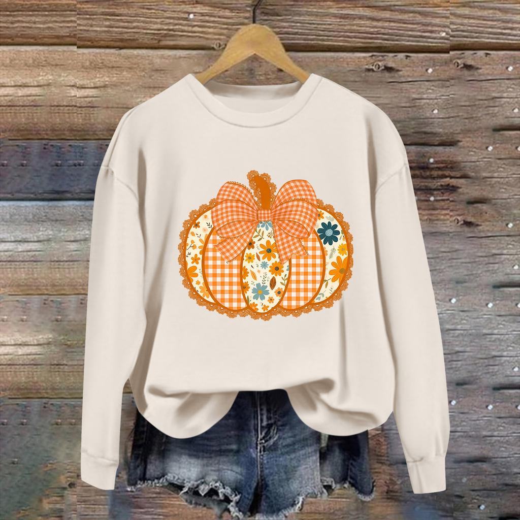 Women  Tops Women's Long Sleeve Sweatshirt Casual Crewneck Loose Fit Pollover Fleece Tops