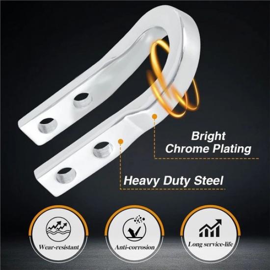 Front Tow Recovery Hooks Kit For Chevrolet Colorado GMC Canyon 15-20