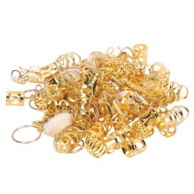 110 stücke Haar Zopf Ringe DIY Dreadlocks Anhänger Haar Zopf Clips Haar Dekoration Zubehör