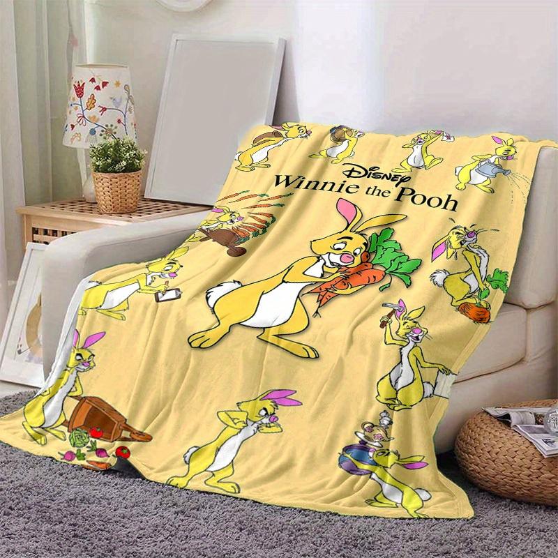 1 peça, Disney Ursinho Pooh Coelho Ferramentas de Jardim Manta Decorativa para Casa Perfeita para Sofá, Cama, Viagem, Acampamento, Carro, Praia, Escritório