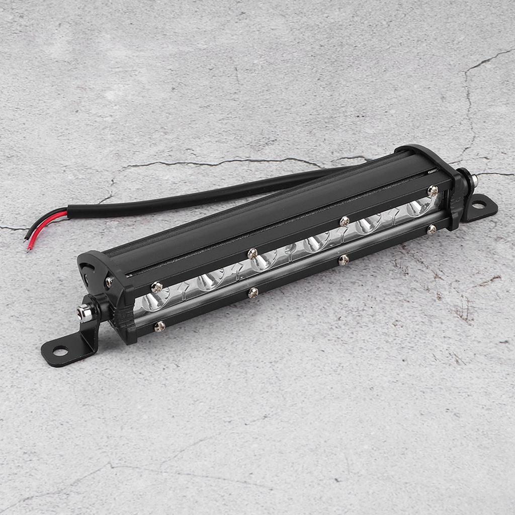 7in 18W 6LED 6000K White Work Light IP67 Ultra Slim Lamp Bar Stripe for Offroad Ships Auto