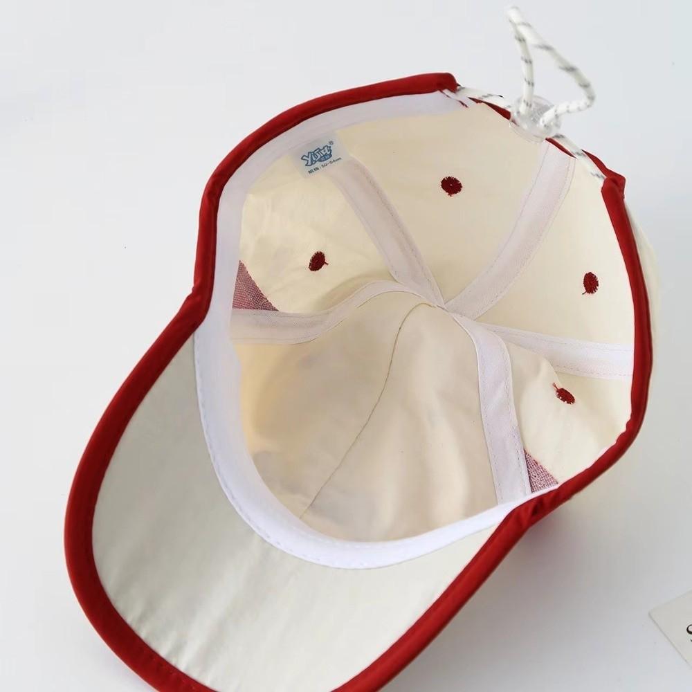 Thin Kids Sun Hats Letter Embroidery Outdoor Sunshade Caps  for Children Aged 2-8