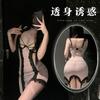 Sex Underwear New Suspender Nightdress Lace Hollow Pajamas Side Perspective Temptation French Home Vest
